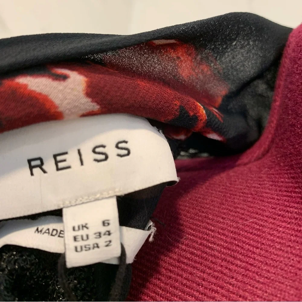 NWT Reiss Rakel Floral Mini Dress 2NWT - Picture 14 of 16